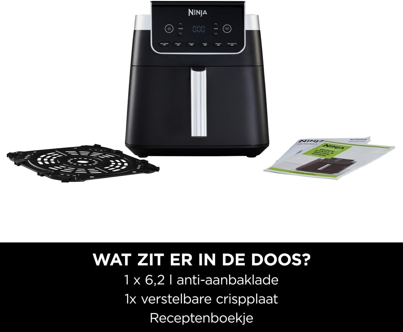 Heteluchtfriteuse Ninja MAX PRO AF180EU 6.2L - 59% Korting