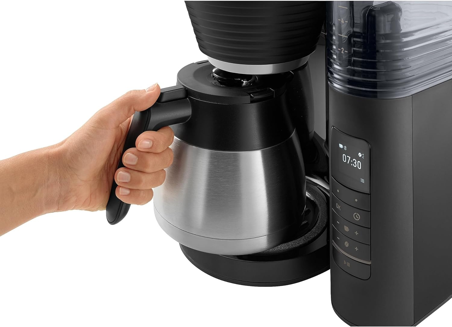 Filterkoffieapparaat met maalwerk & thermoskan - 59% Korting