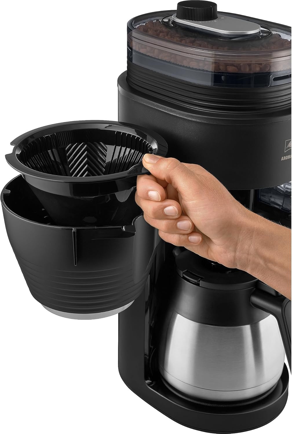 Filterkoffieapparaat met maalwerk & thermoskan - 59% Korting