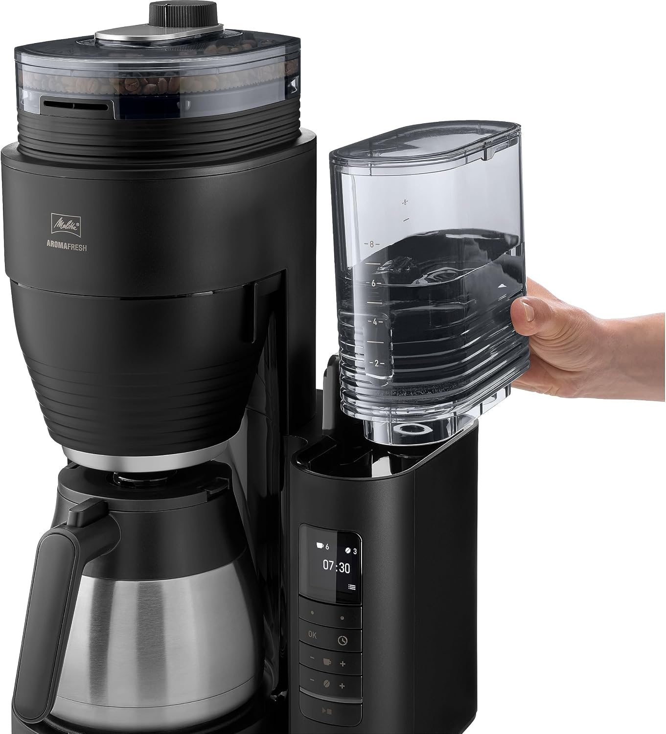 Filterkoffieapparaat met maalwerk & thermoskan - 59% Korting