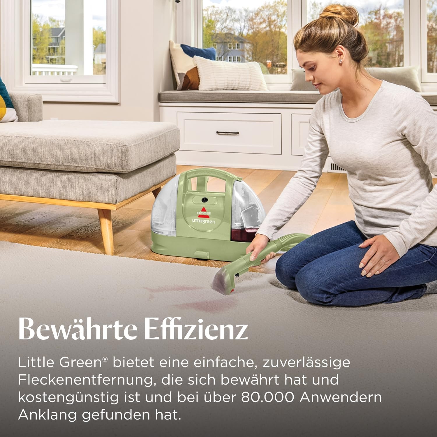 Vlekkenreiniger Tapijt & Meubels - 340W, 7800 Pa - Groen - 54% Korting