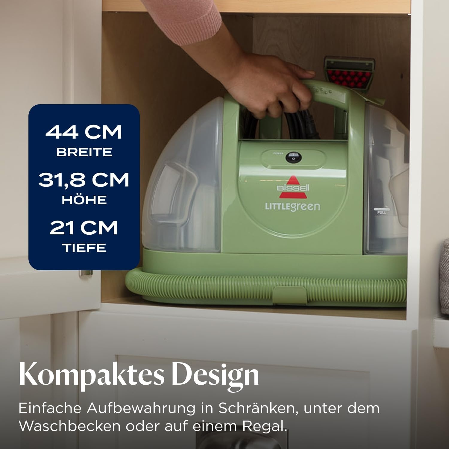 Vlekkenreiniger Tapijt & Meubels - 340W, 7800 Pa - Groen - 54% Korting