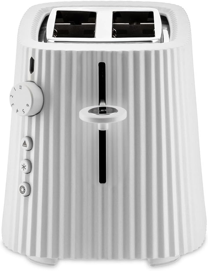 Wit Broodrooster Pleated Design MDL08 850W | 34% Korting