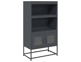 Hoge Kast Staal Antraciet 68x39x123 cm - 34% Korting!