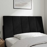 Hoofdbordkussen Fluweel Zwart 100 cm - 33% Korting