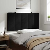 Hoofdbordkussen Fluweel Zwart 100 cm - 33% Korting