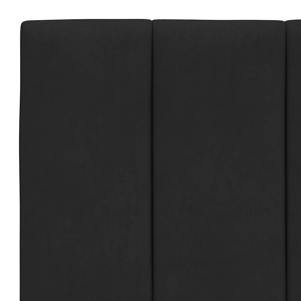 Hoofdbordkussen Fluweel Zwart 100 cm - 33% Korting