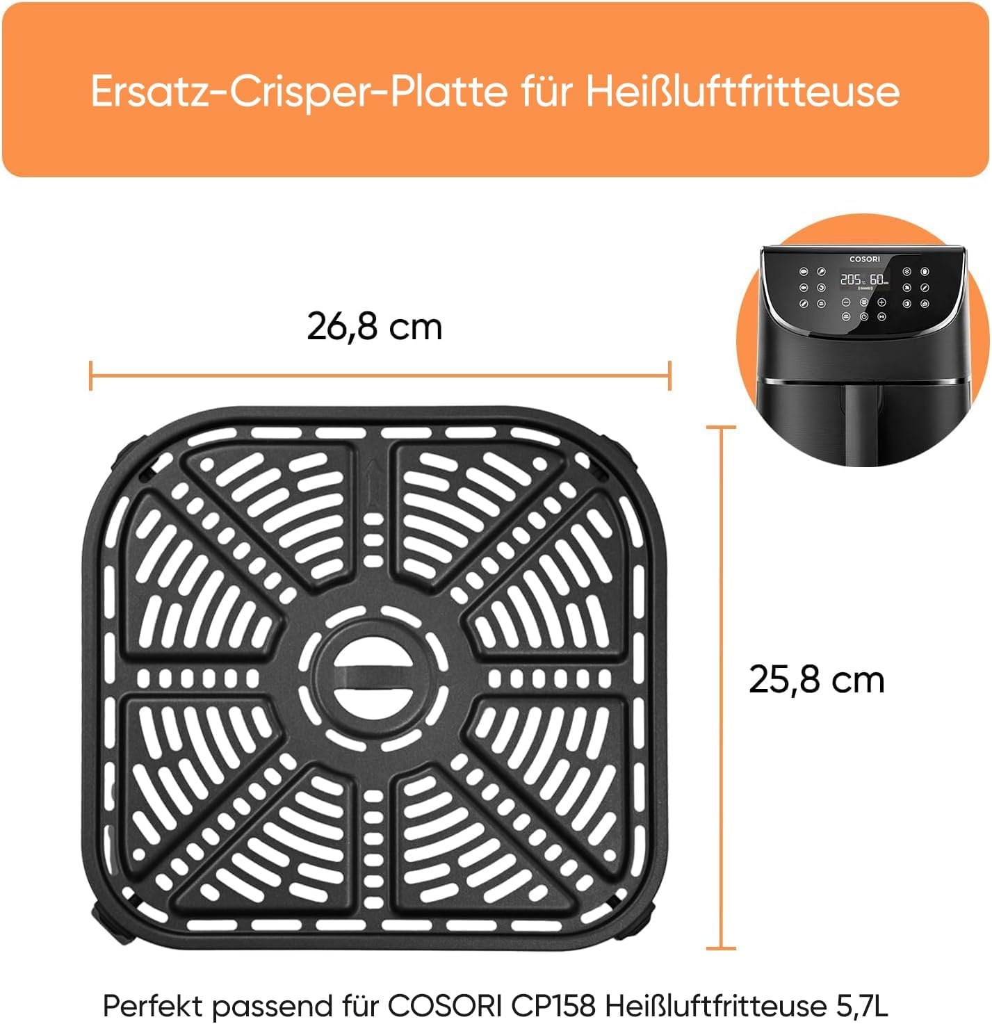COSORI Luchtfriteuse 5.7L Keramische Plaat - 31% Korting!