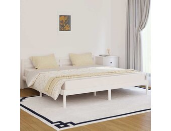 Wit Grenenhouten Bedframe 200x200 cm - 34% Korting