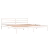 Wit Grenenhouten Bedframe 200x200 cm - 34% Korting