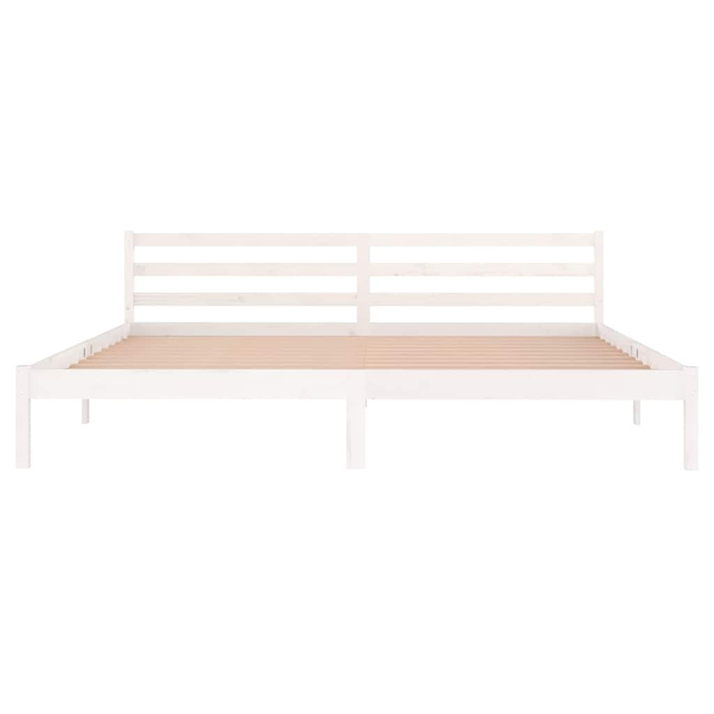Wit Grenenhouten Bedframe 200x200 cm - 34% Korting