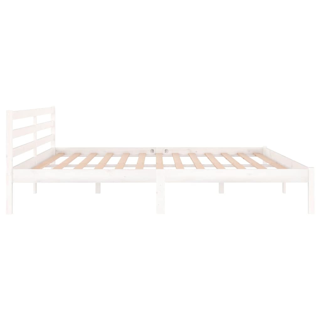 Wit Grenenhouten Bedframe 200x200 cm - 34% Korting