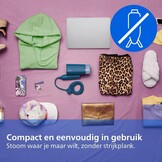 Philips Handheld Kledingstomer 1000W - Blauw (33% Korting)
