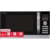 Sharp R843INW 3-in-1 Magnetron met Grill en Convectieoven - 25 Liter - 800 W - Zilver