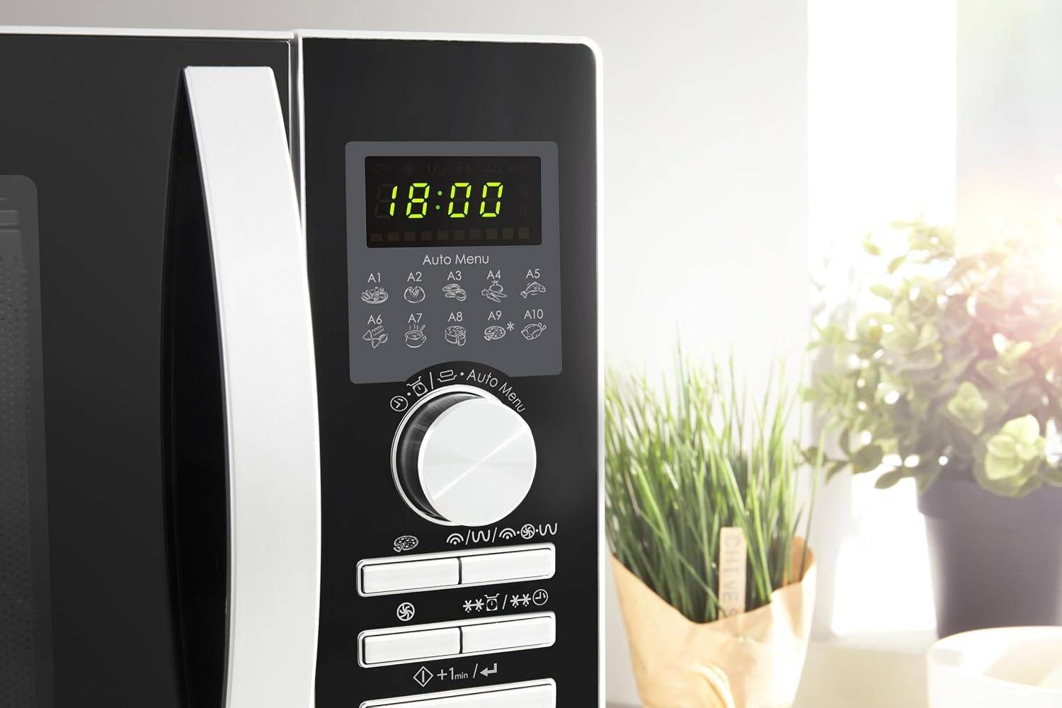 Sharp R843INW 3-in-1 Magnetron met Grill en Convectieoven - 25 Liter - 800 W - Zilver