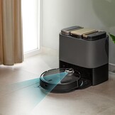 Cecotec Conga 13090 Spin Revolution Home and Wash Stofzuigerrobot, 7000 Pa, lasertechnologie, siliconen borstel, roterende dweilen, zijborstel, app en verbinding Bluetooth en WiFi 2,4 GHz