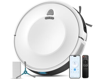 Redkey E6 Robotstofzuiger - 3800Pa - 7,5 cm Hoogte - Wit