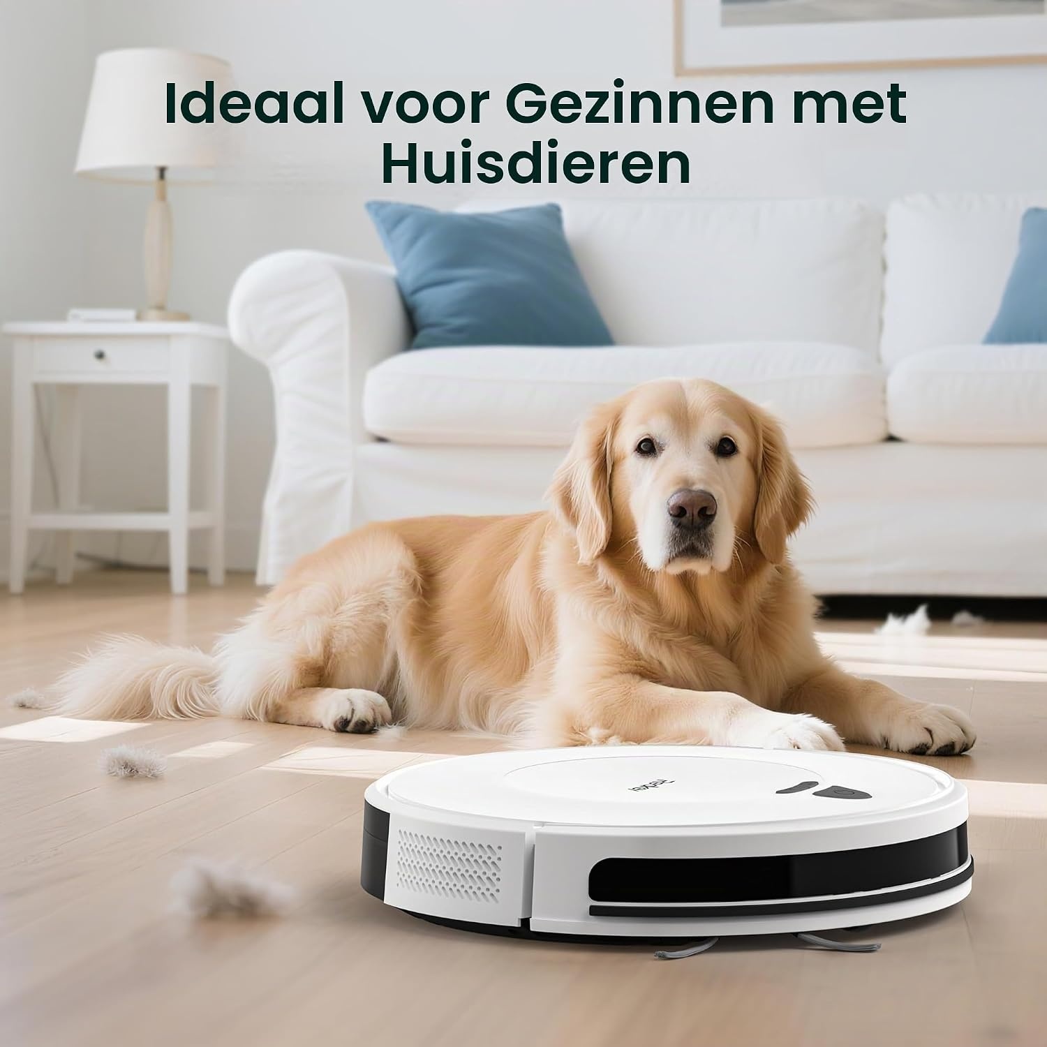 Redkey E6 Robotstofzuiger - 3800Pa - 7,5 cm Hoogte - Wit