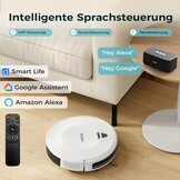 Redkey E6 Robotstofzuiger - 3800Pa - 7,5 cm Hoogte - Wit