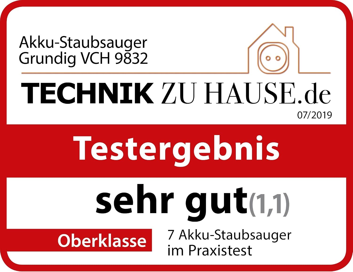 Grundig VCH9832 2-in-1 Steelstofzuiger en Handstofzuiger - Titanium Zilver
