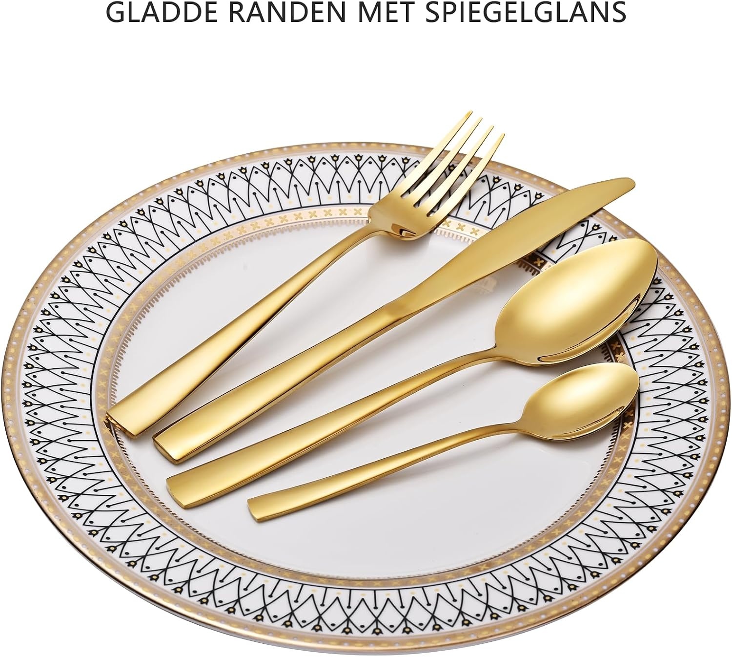 OTTO KONING Leipzig Bestekset Goud 32-Delig RVS voor 8 Personen