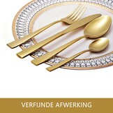 OTTO KONING Leipzig Bestekset Goud 32-Delig RVS voor 8 Personen