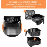 COSORI CP158 Luchtfriteuse 5,7 l originele mand, keramische coating No PFAS, vervangende accessoires voor Air Fryer CP158-AF, antiaanbaklaag, vaatwasmachinebestendig, grijs
