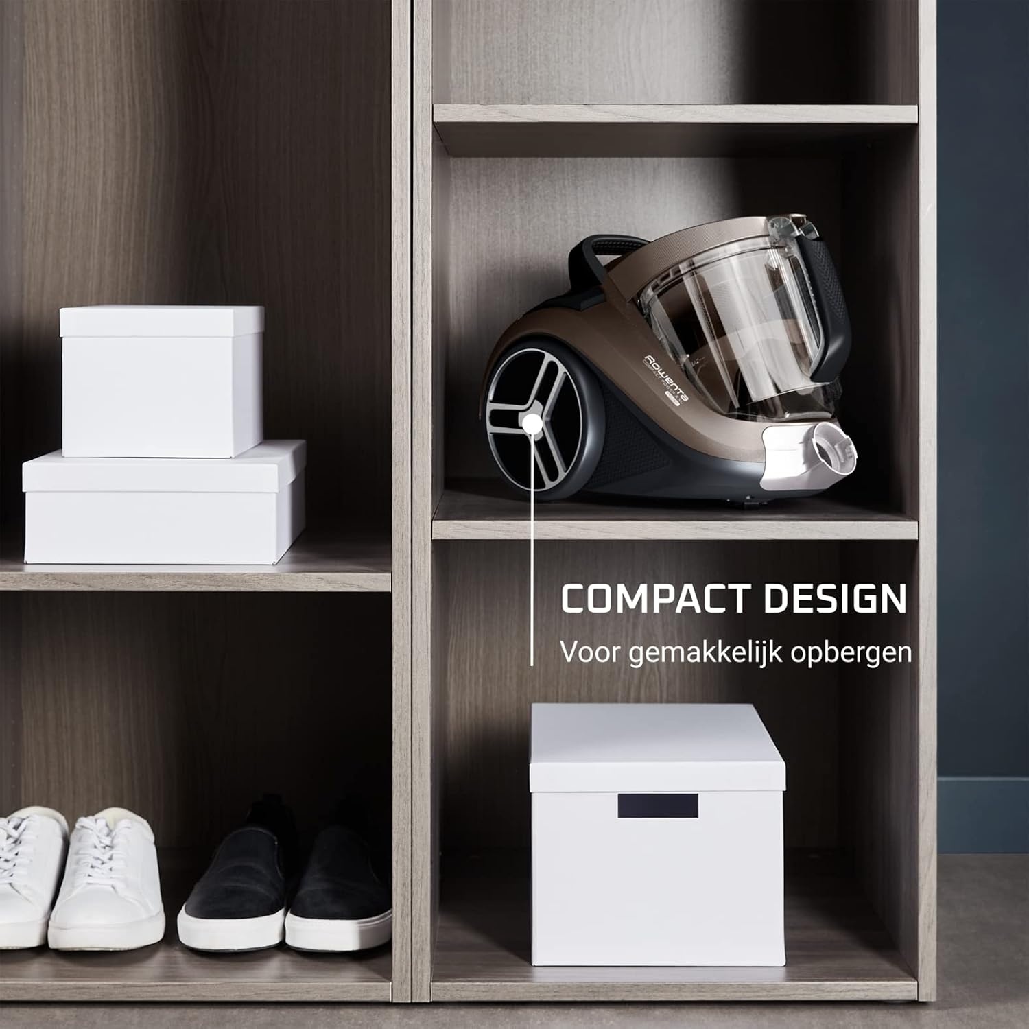 Rowenta Compact Power XXL RO4B50 stofzuiger zonder zak, compact design