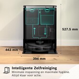 Bosch Spotless Max Robotstofzuiger met dweilfunctie BCRDW3B - Zwart