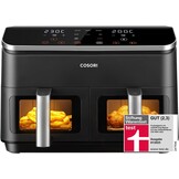 COSORI Airfryer met 2 kamers - 8,5 liter - Grijs-zilver