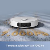 Mova E30 Ultra Robotstofzuiger en -dweil met automatisch legen en zelfreinigende dweil 7000 Pa aan zuigkracht, RoboSwing-technologie,DuoScrub-dweilen, 10,5 mm dweilverhoging