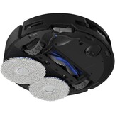 ECOVACS DEEBOT T50 OMNI Gen2-robotstofzuiger en -dweil, 25.000 Pa, ZeroTangle 3.0, AIVI 3D 2.0, alles-in-één OMNI-station, dweil voor 75°C-water, ultradun - 81 mm, Zwart