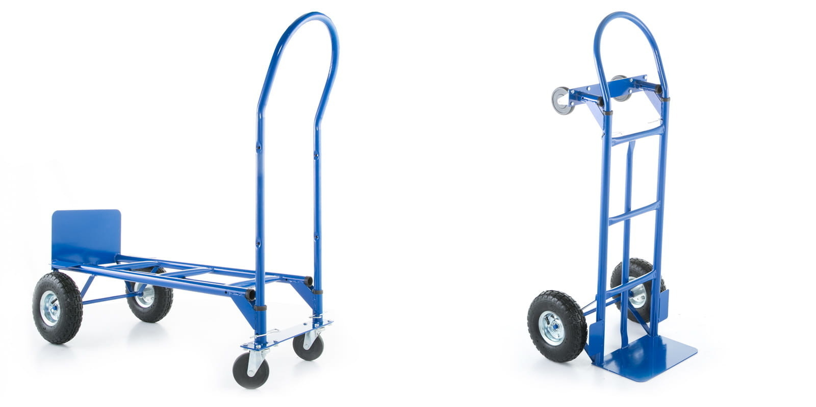 Steekwagen - Transportwagen - tot 250 kg - luchtbanden - blauw