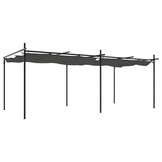 Antracietkleurige Pergola met Uitschuifbaar Dak (60% Korting)