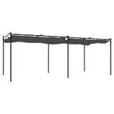 Antracietkleurige Pergola met Uitschuifbaar Dak (60% Korting)