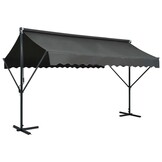 Vrijstaande Luifel Antraciet 400x300 cm - 35% Korting