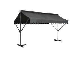 Vrijstaande Luifel Antraciet 400x300 cm - 35% Korting
