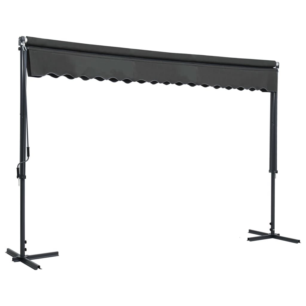 Vrijstaande Luifel Antraciet 400x300 cm - 35% Korting