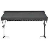 Vrijstaande Luifel Antraciet 400x300 cm - 35% Korting
