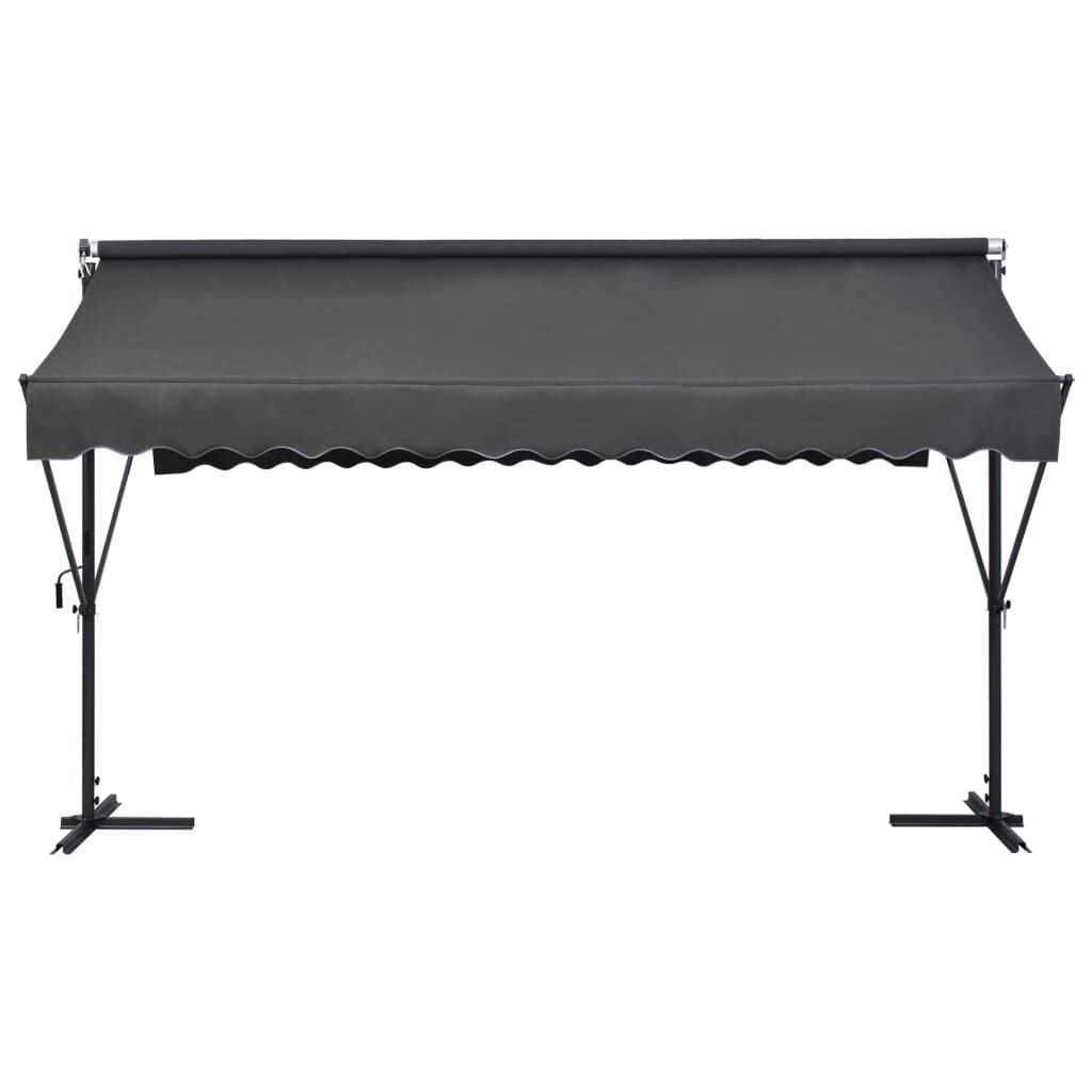 Vrijstaande Luifel Antraciet 400x300 cm - 35% Korting