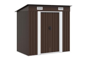 vidaXL Tuinberging Staal Bruin 194x121x181 cm - 55% Korting