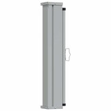 vidaXL Tuinscherm uittrekbaar 80x300 cm grijs