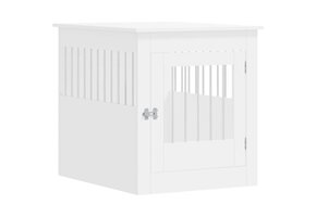 Houten Hondenbench/Bijzettafel Wit 64,5x80x71 cm - 34% Korting!