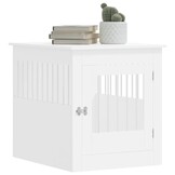 vidaXL Hondenbench 64,5x80x71 cm bewerkt hout wit
