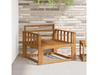 vidaXL Armleuning 2 st Naturel 80 x 6 x 61 cm Massief Acaciahout
