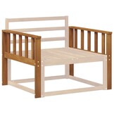 vidaXL Armleuning 2 st Naturel 80 x 6 x 61 cm Massief Acaciahout