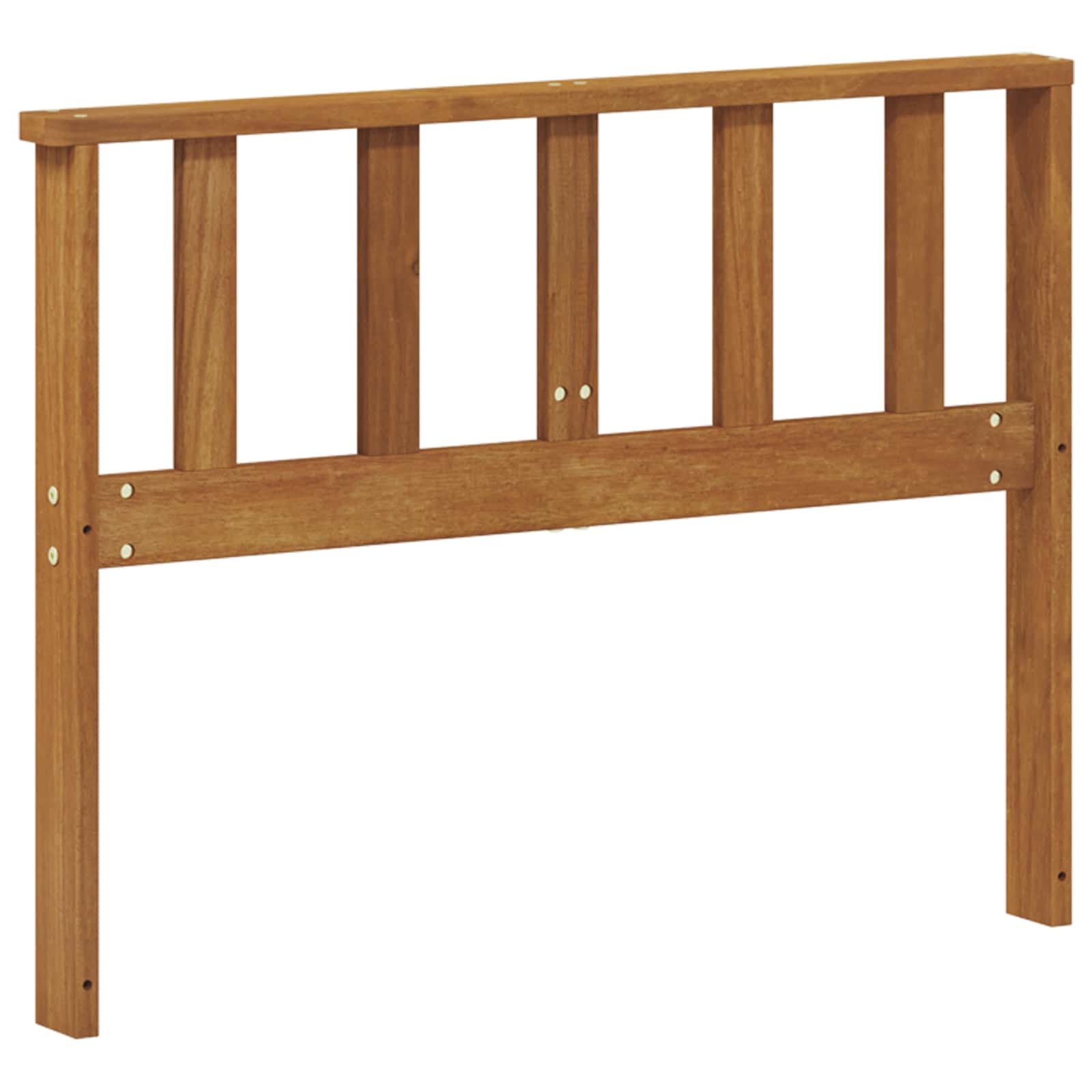 vidaXL Armleuning 2 st Naturel 80 x 6 x 61 cm Massief Acaciahout