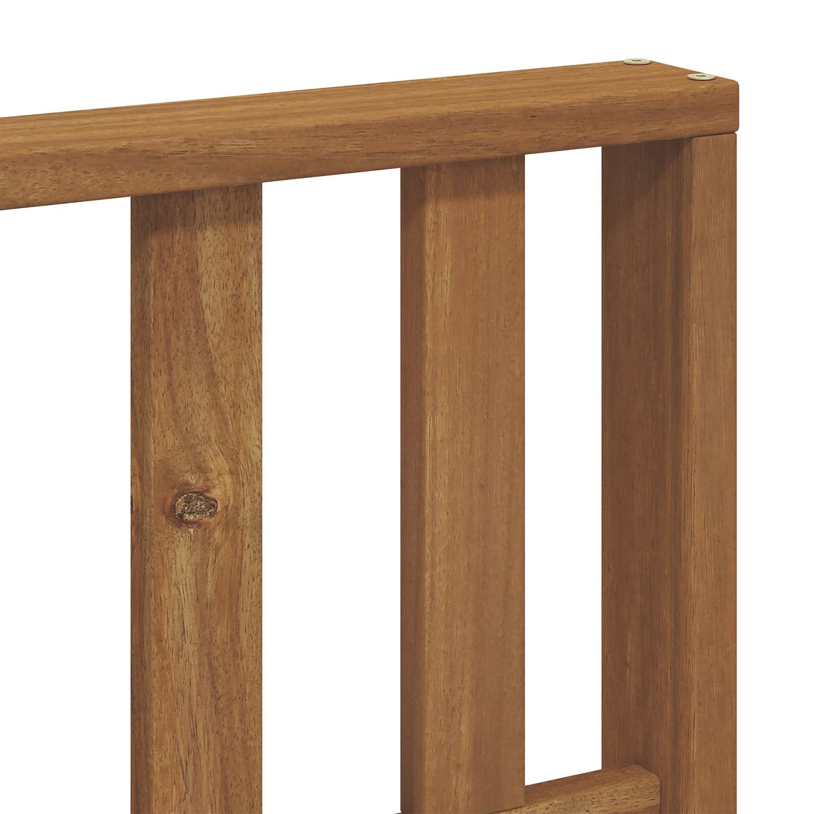 vidaXL Armleuning 2 st Naturel 80 x 6 x 61 cm Massief Acaciahout