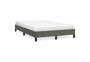 Donkergrijs Fluweel Bedframe 120x190 cm - 29% Korting