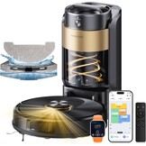 Proscenic Q20 Plus Robotstofzuiger met Dweilfunctie en Leegstation - Zwart